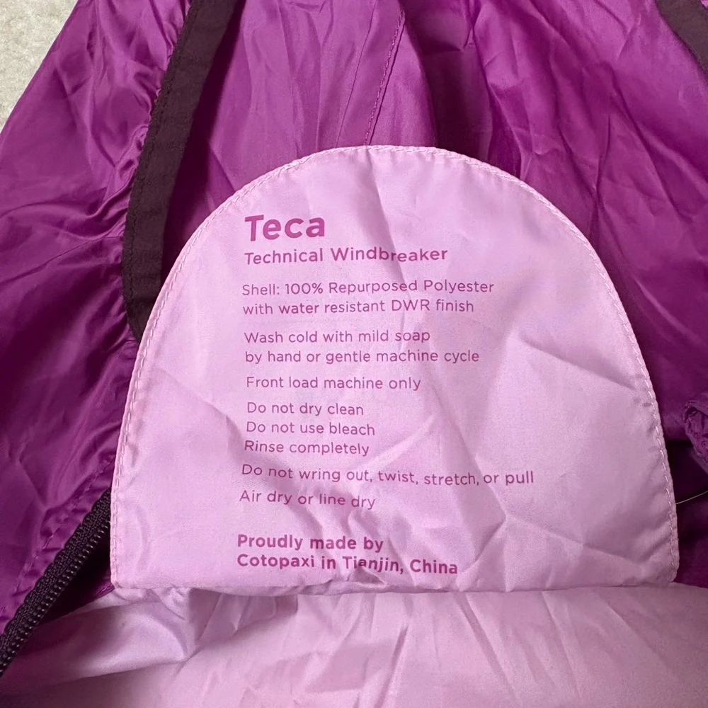 Cotopaxi Teca half zip lightweight hooded windbreaker, colour block, sz XS - Picture 5 of 8